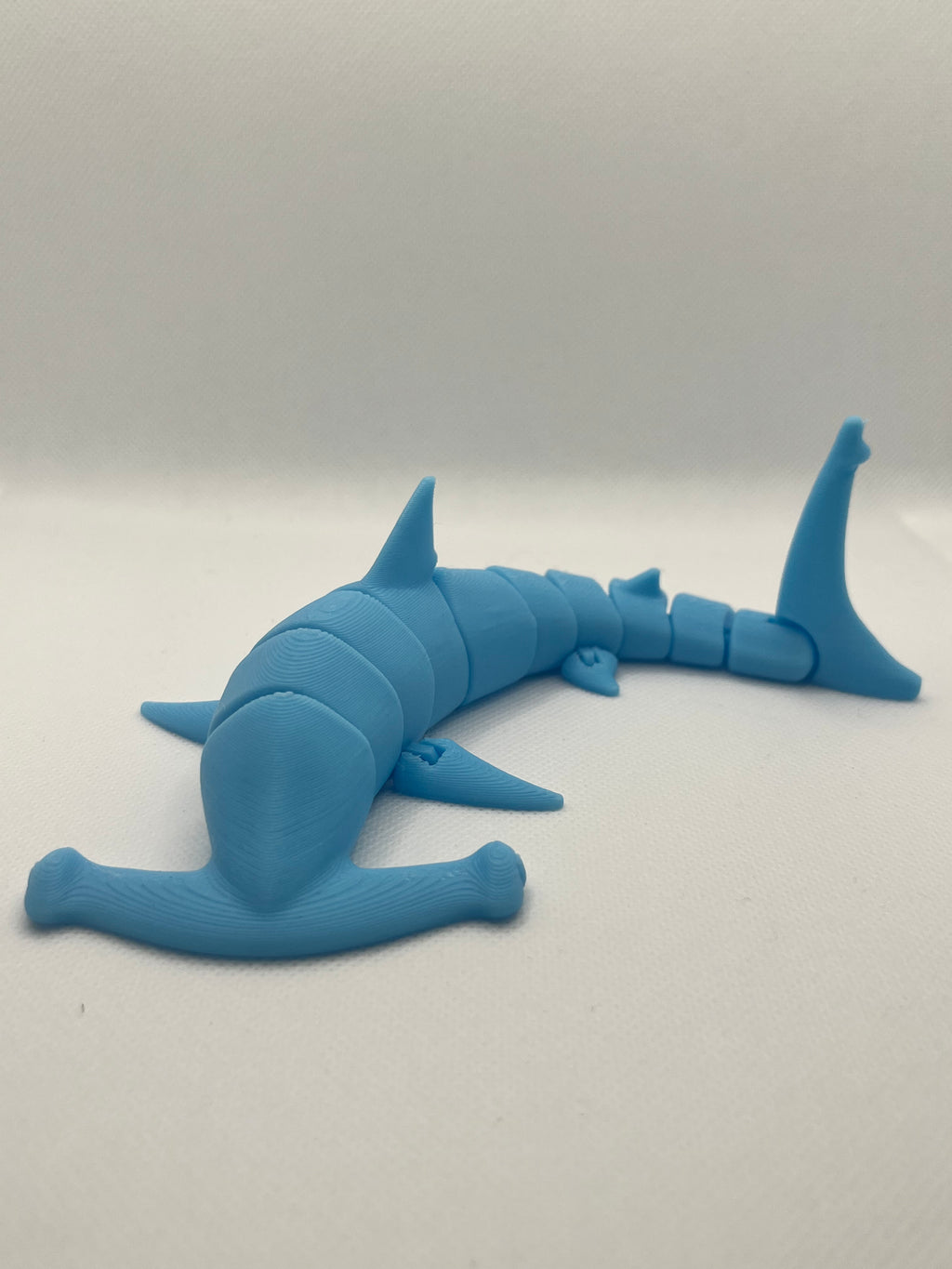 Glow in the Dark Articulated Hammerhead Shark – 3D Printed Flexible Fidget Toy