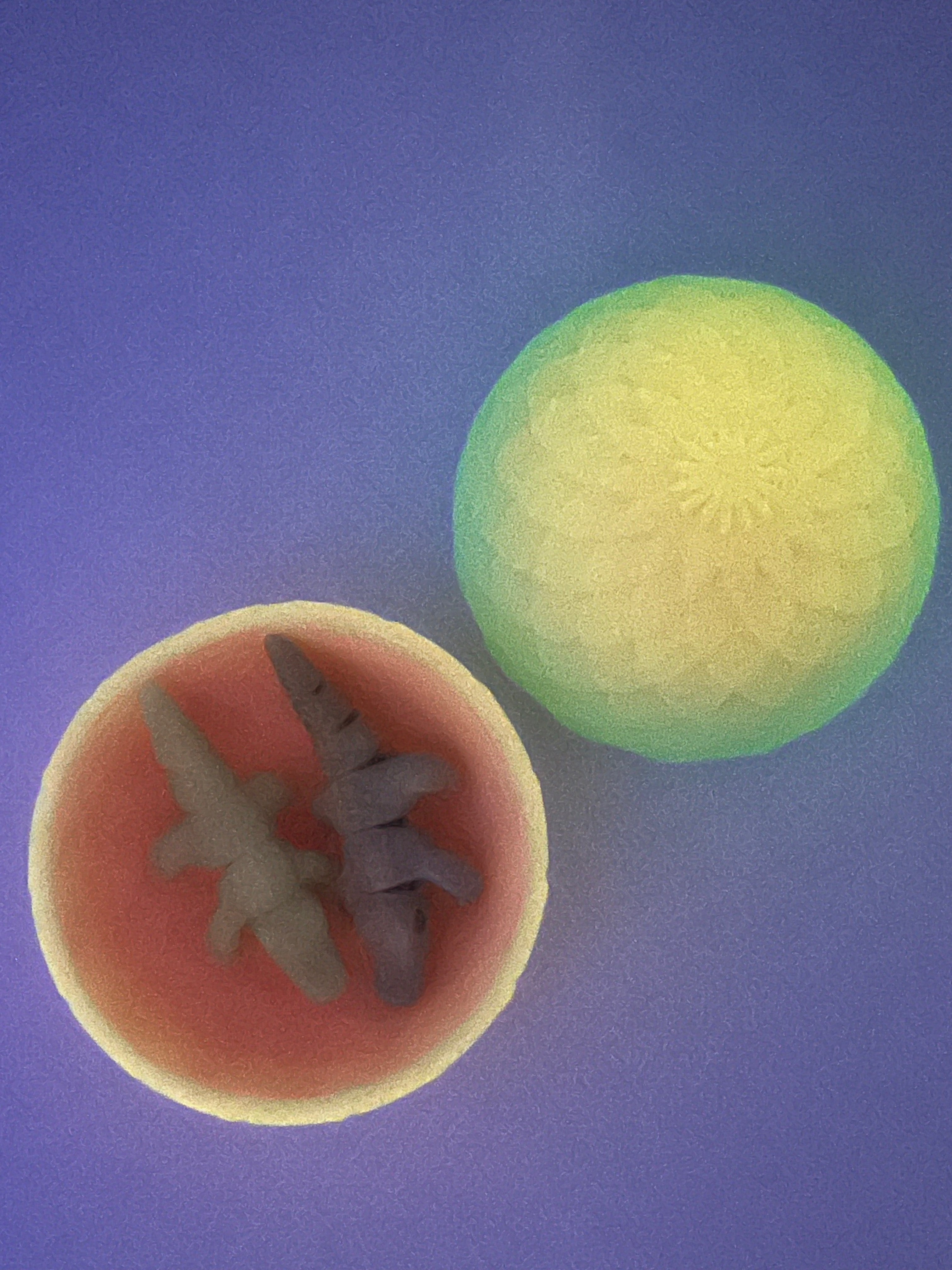 Glow in the dark dragon egg