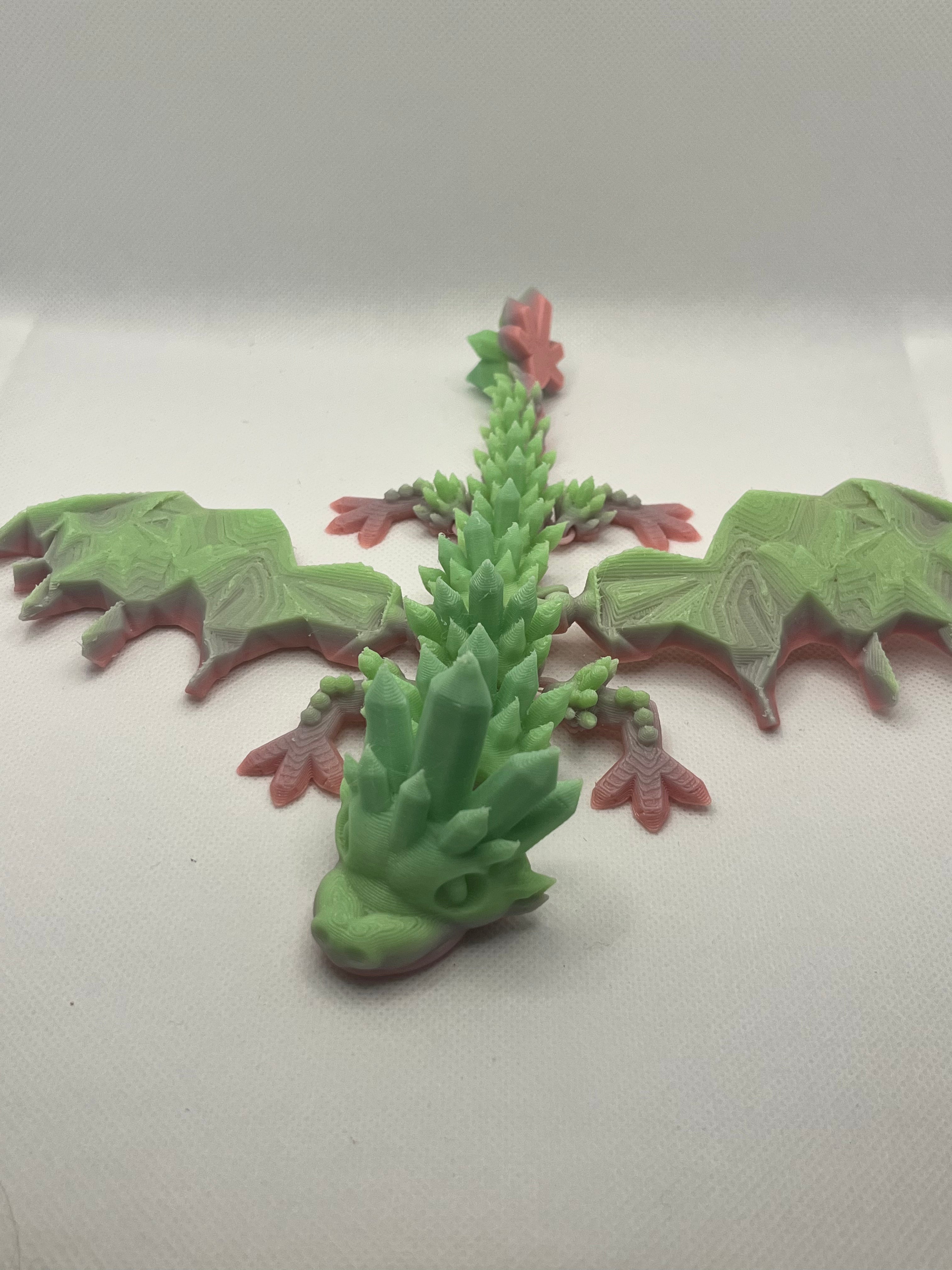 Crystal Drangon Glow in the dark flexi toy