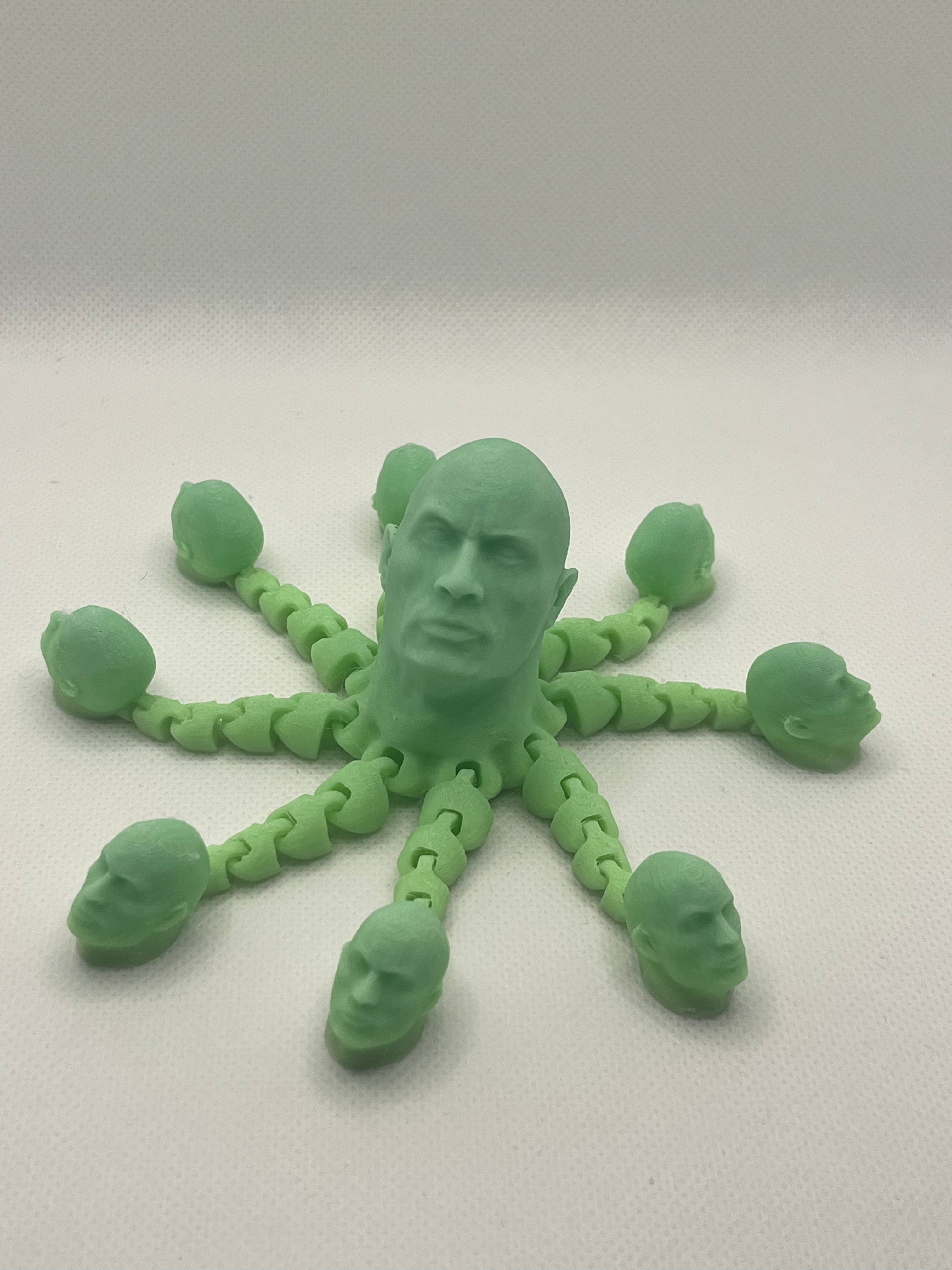 The rock head octopus glow in the dark flexi