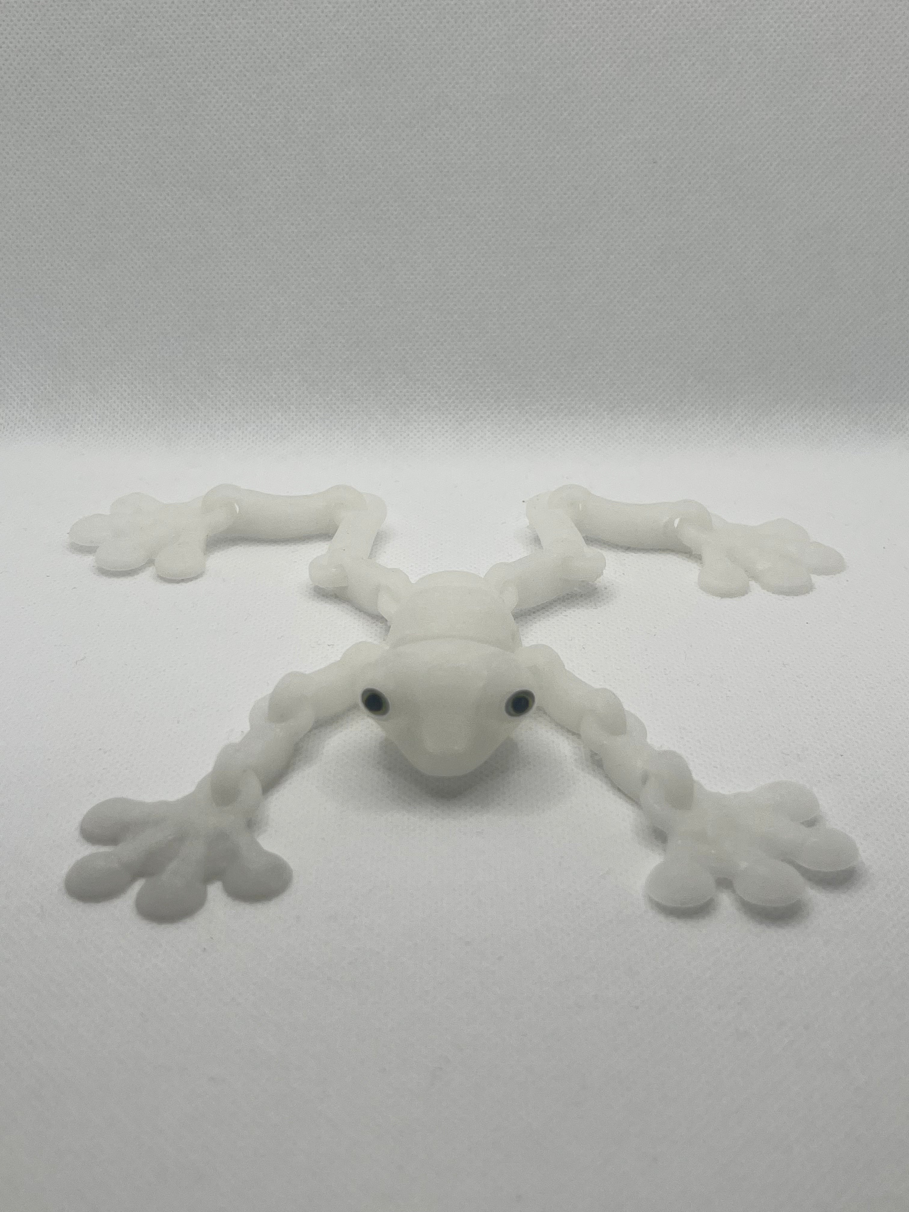 Glow-in-the-Dark Articulated Fidget Frog Figure