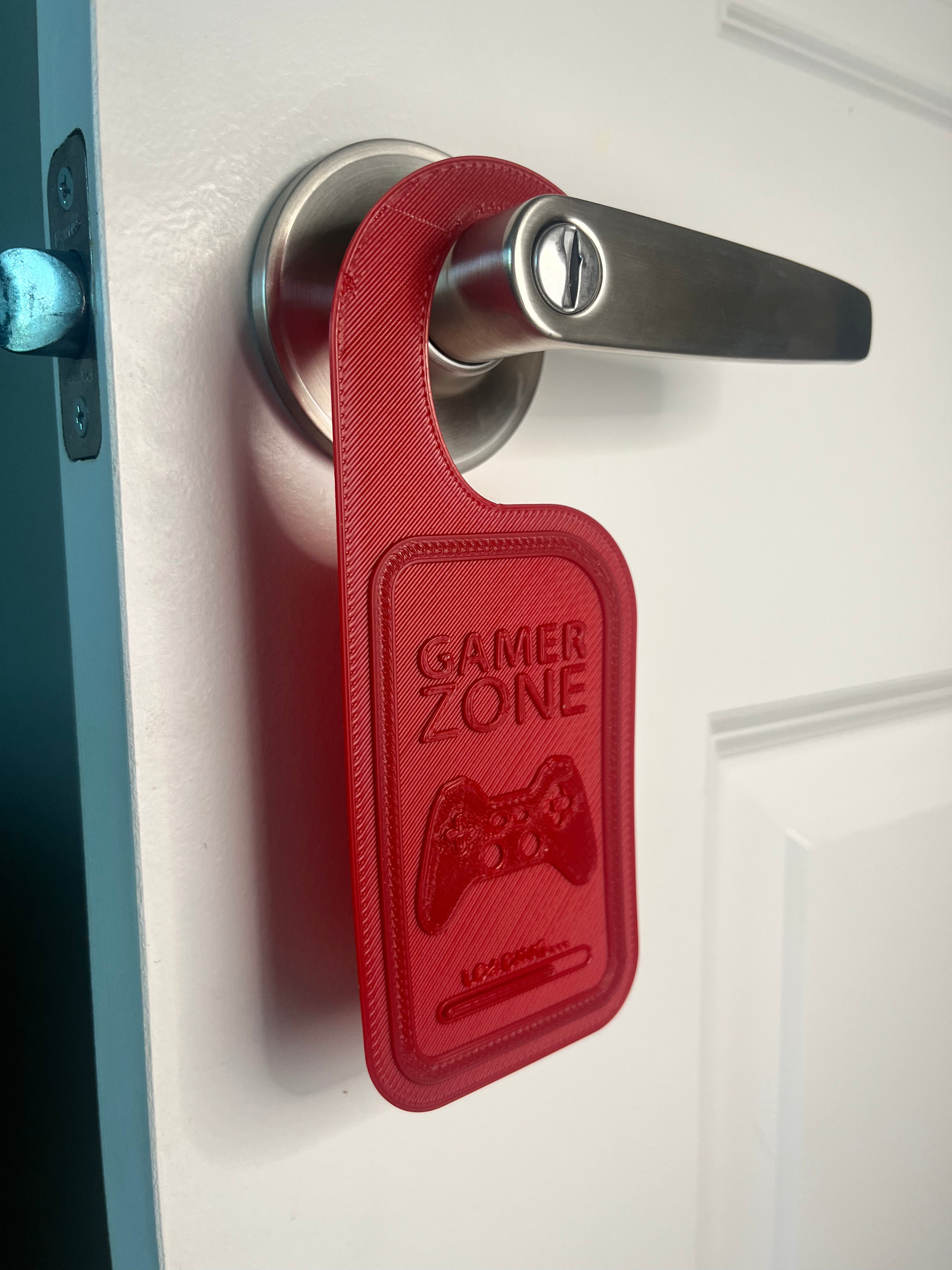 2 PC Gamer Zone / Do Not Disturb Door Hanger Sign