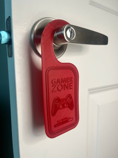 2 PC Gamer Zone / Do Not Disturb Door Hanger Sign