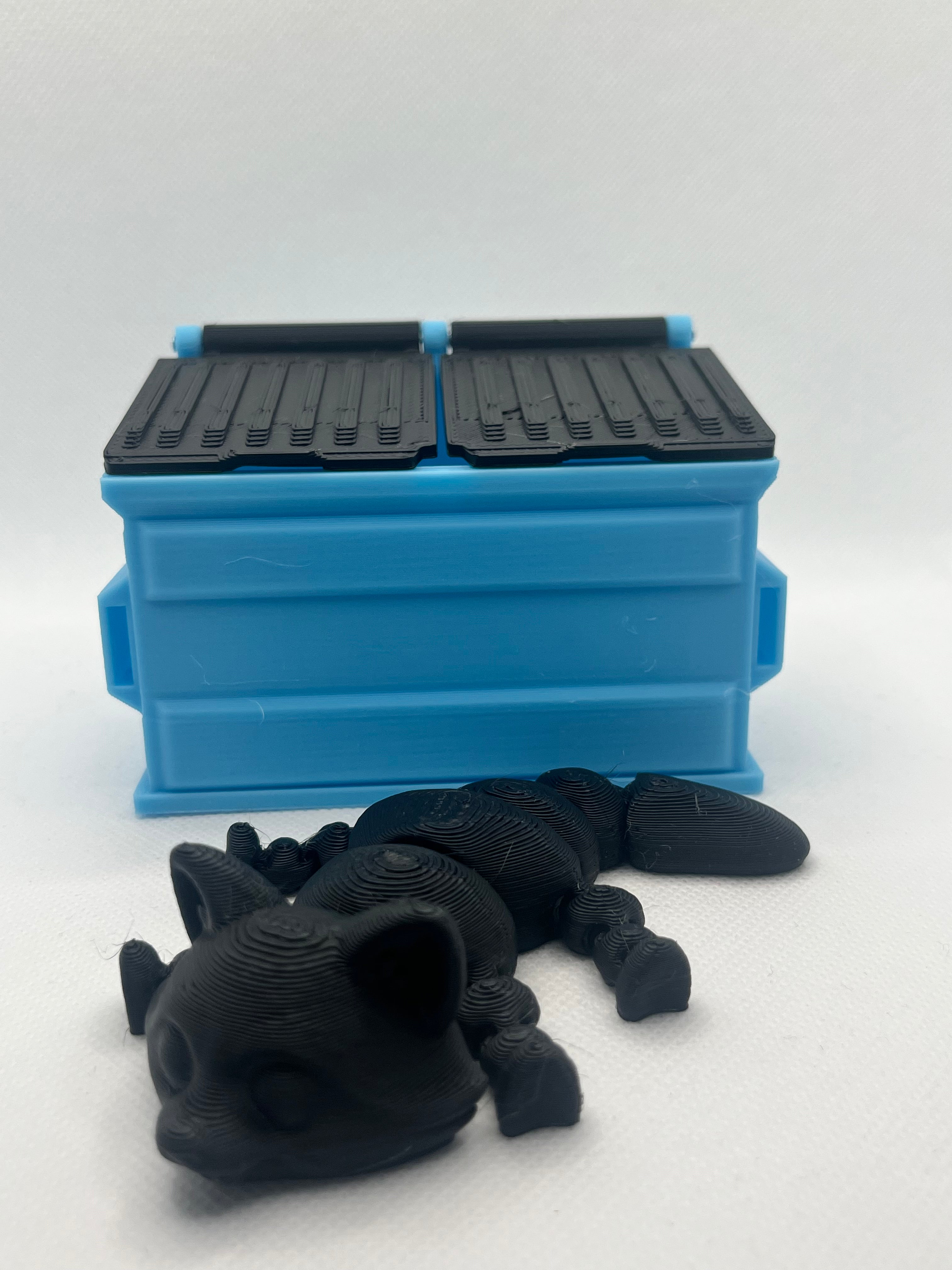 Glow Dumpster & Articulated Raccoon Set